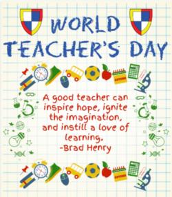 HAPPY WORLD TEACHERS DAY! 